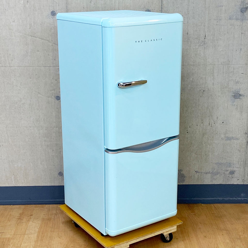 2ドア冷凍冷蔵庫DR-C15 DAEWOOお洒落なレトロスタイル 一人暮らし - 冷蔵庫